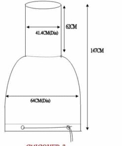 Extra Large & Jumbo Chiminea Cover Dimensions