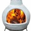 Flores Mexican Clay Chiminea (Extra-Large)
