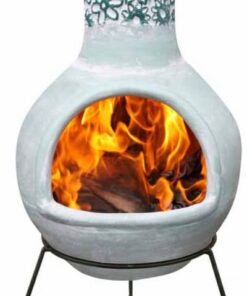 Flores Mexican Clay Chiminea (Extra-Large)