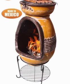 Asador Azteca Clay BBQ with white background