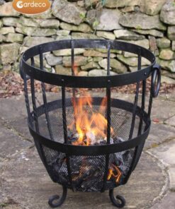 Brazier Fire Pit in garden