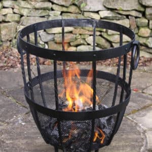 Brazier Fire Pit in garden