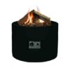 Happy Cocoon Round Fire Pit in Black
