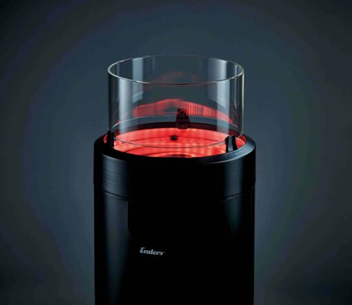 Enders Medium Black NOVA LED Flame Patio Heater