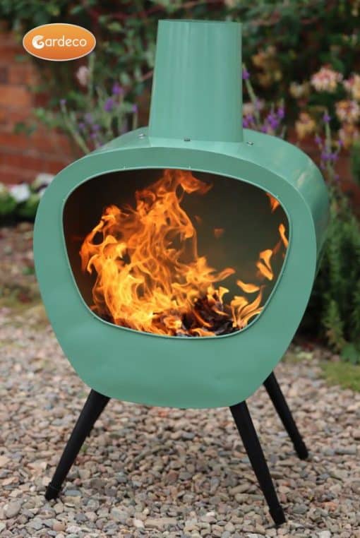 Stella Chimenea, mid-century retro design, Lichen colour