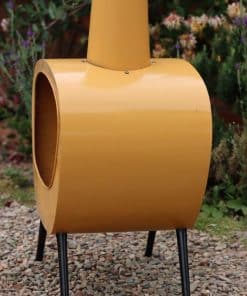 Stella Chimenea, mid-century retro design, orange