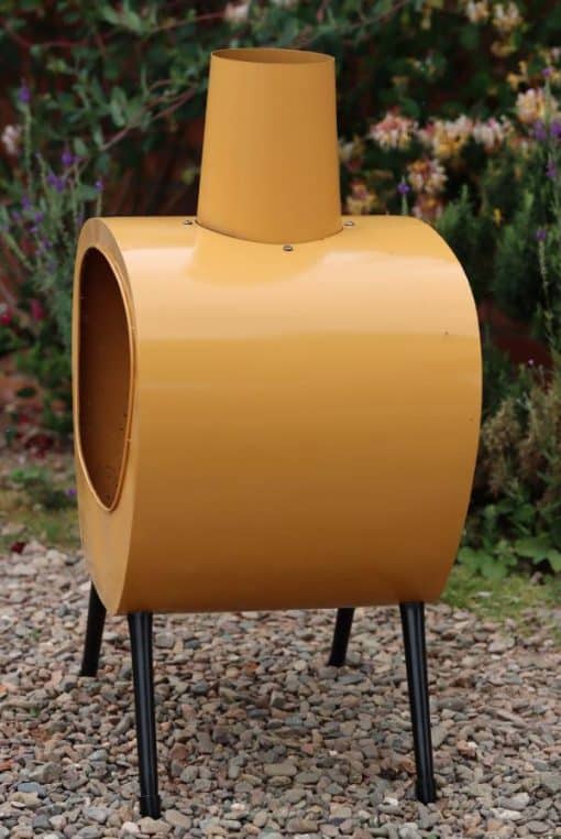 Stella Chimenea, mid-century retro design, orange